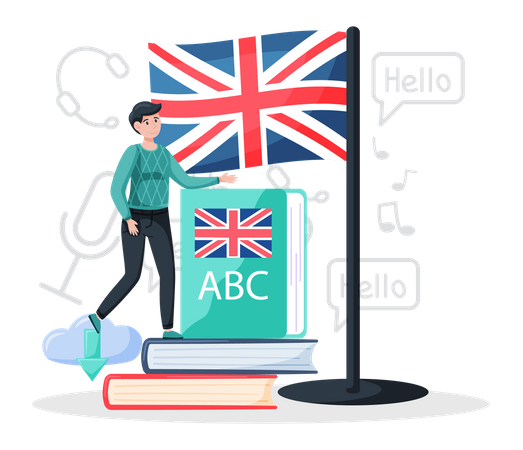 Englisch Unterricht Illustration