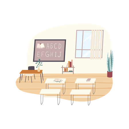 Englischklasse  Illustration