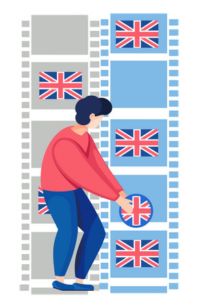 Englischkurse  Illustration
