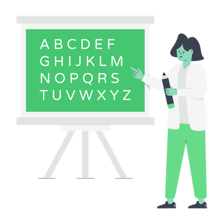 Englischunterricht  Illustration