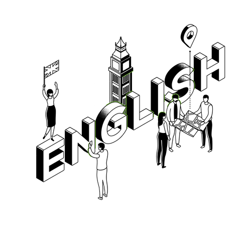 English language Illustration