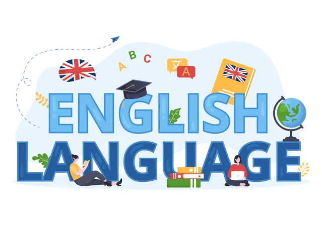 English Language course Illustration