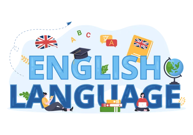 English Language course  Illustration