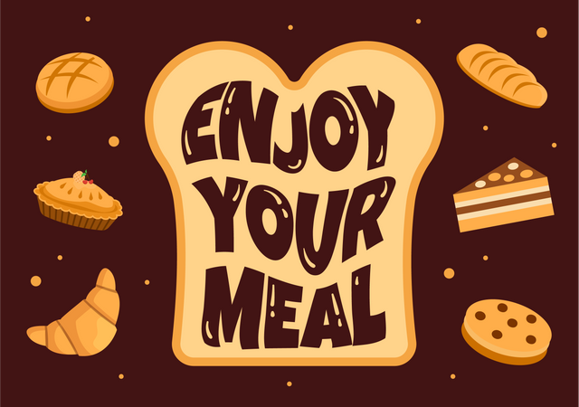 Enjoy Your Meal  Illustration