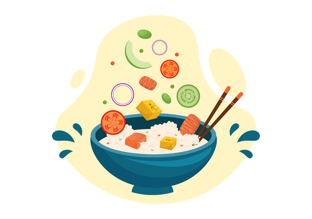 Enjoy Your Meal  Illustration