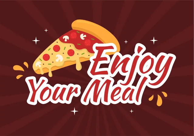 Enjoy Your Meal  Illustration