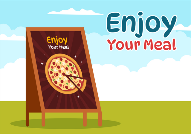 Enjoy Your Meal  Illustration