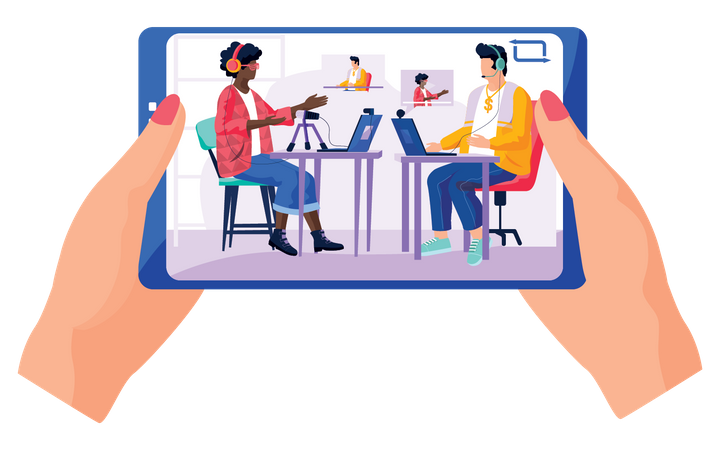 Enregistré sur la vidéo  Illustration