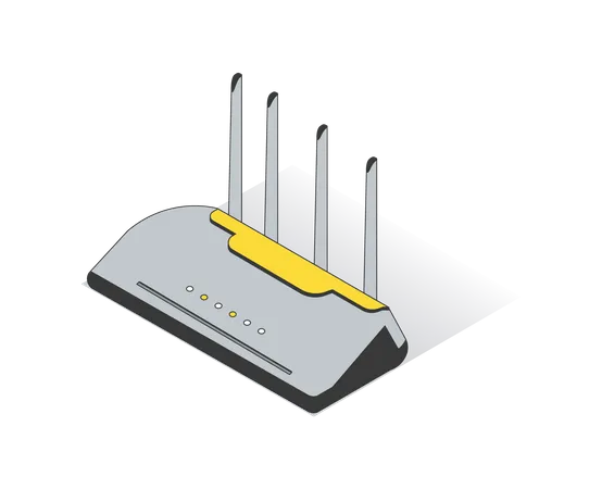 Router de wifi  Ilustración