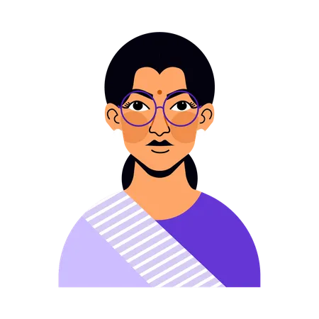 Avatar de femme enseignante  Illustration