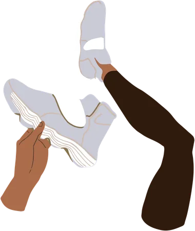 Chaussures de sport  Illustration