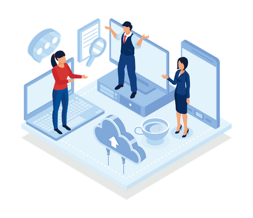 Enterprise Communications Platform  Illustration