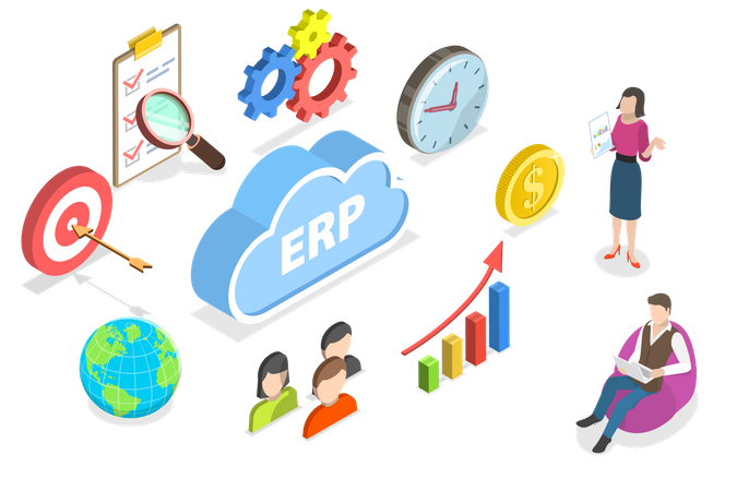 Enterprise Resource Planning  Illustration