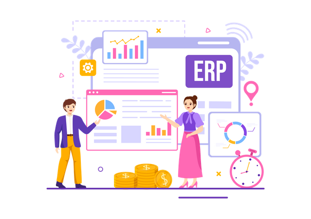 Enterprise Resource Planning  Illustration