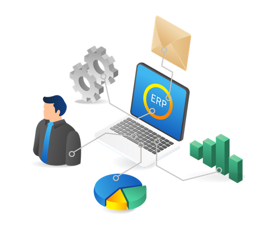 Enterprise Resource Planning  Illustration