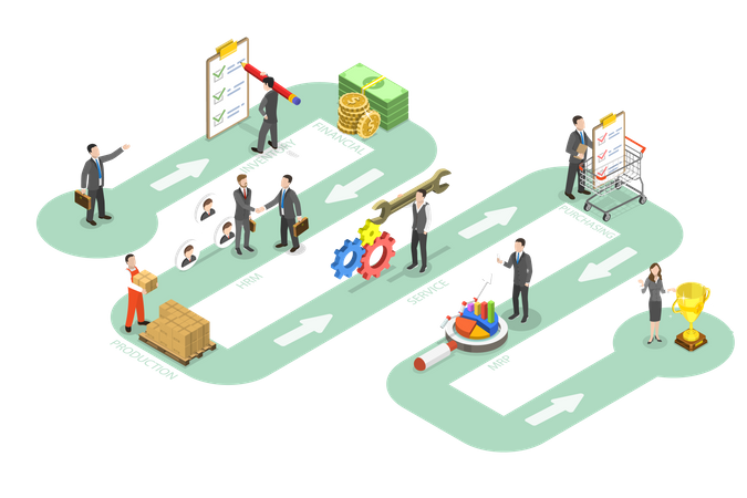 Enterprise Resource Planning  Illustration