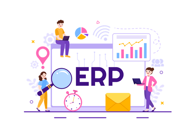 Enterprise Resource Planning  Illustration