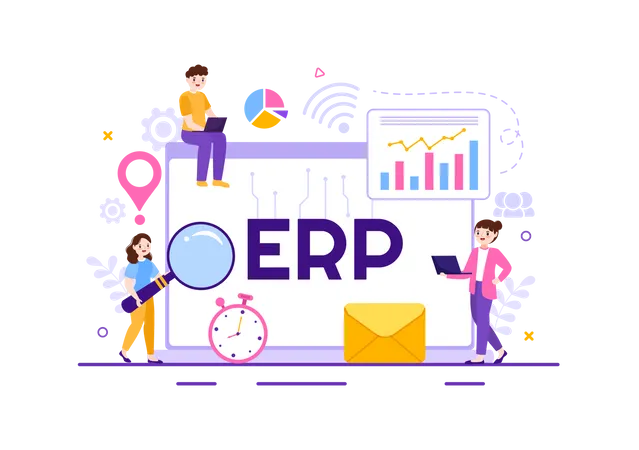 Enterprise Resource Planning  Illustration