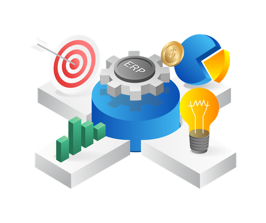 Enterprise Resource Planning  Illustration