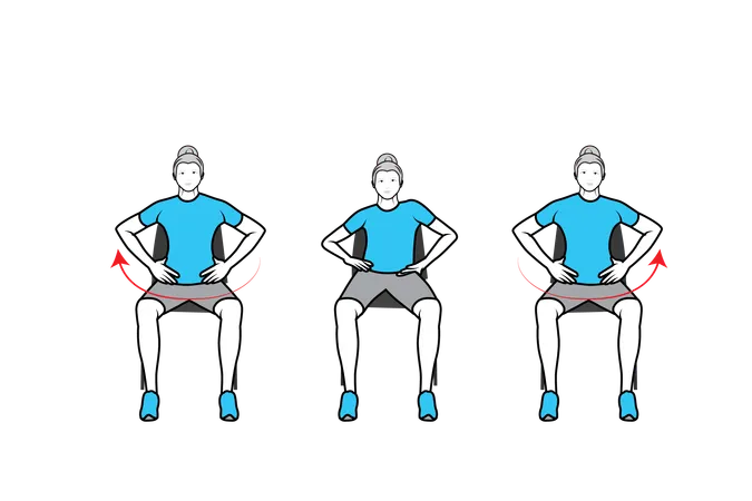 Entraînement sain effectué par des femmes  Illustration