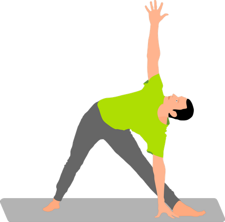 Entraîneur de yoga  Illustration