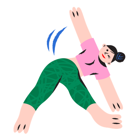 Entraîneur de yoga  Illustration