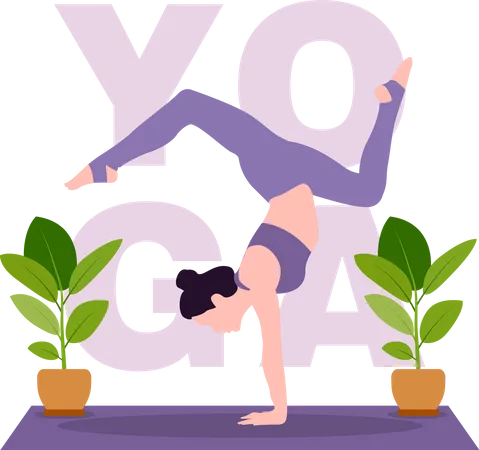 Entraîneur de yoga  Illustration