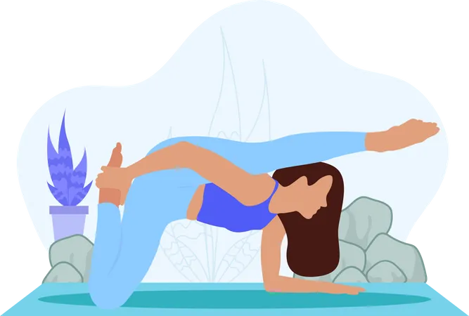 Entraîneur de yoga  Illustration