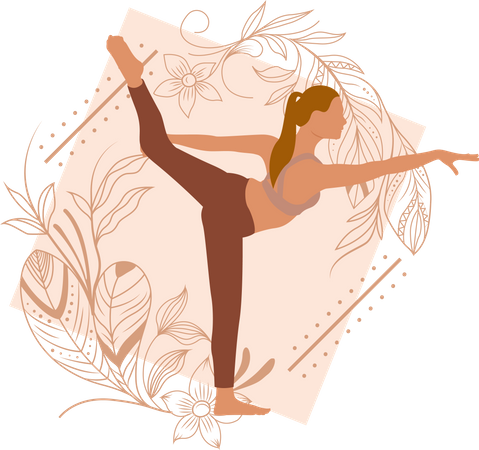 Entraîneur de yoga  Illustration