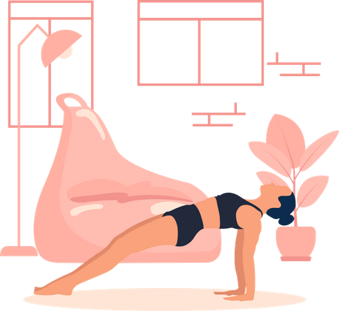 Entraîneur de yoga  Illustration