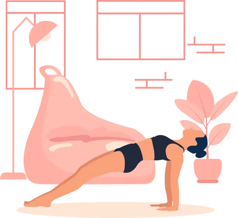 Entraîneur de yoga  Illustration