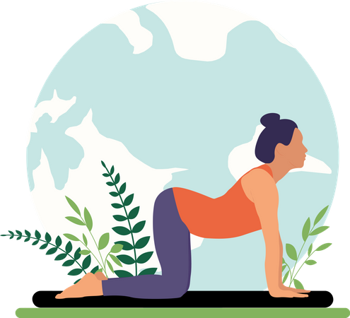 Entraîneur de yoga  Illustration