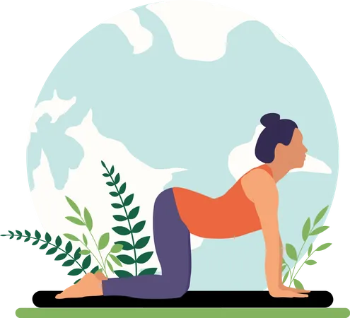 Entraîneur de yoga  Illustration