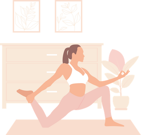 Entraîneur de yoga  Illustration