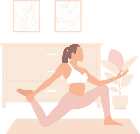 Entraîneur de yoga  Illustration