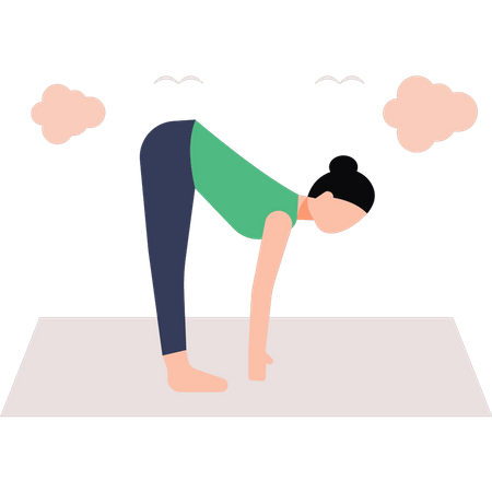 Entraîneur de yoga  Illustration