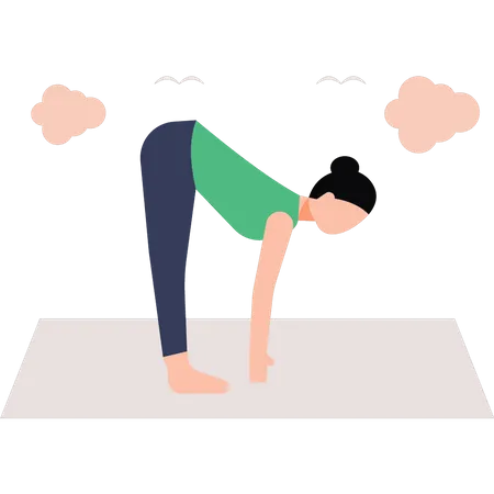 Entraîneur de yoga  Illustration