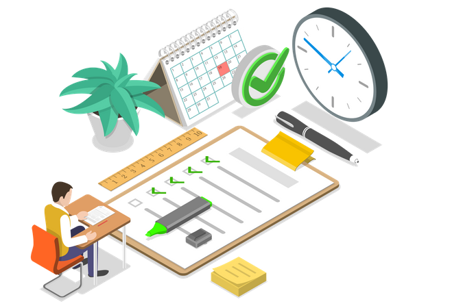 Entrance Examination  Illustration