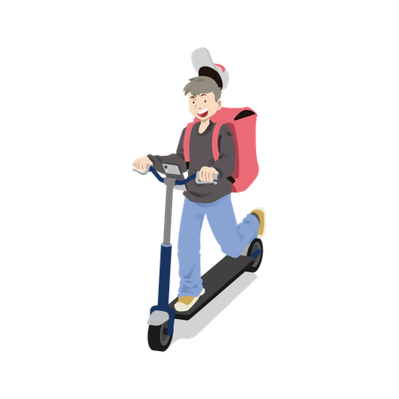 Entrega a caminho  Ilustração