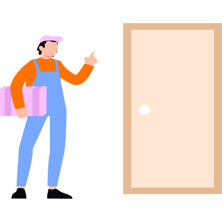Entrega porta a porta  Illustration