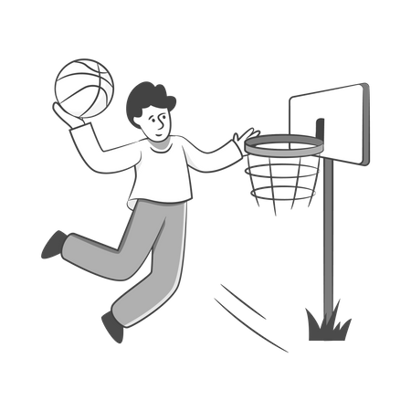 Entrenador de baloncesto  Ilustración