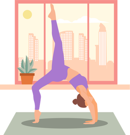 Entrenador de yoga  Illustration