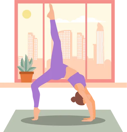 Entrenador de yoga  Illustration