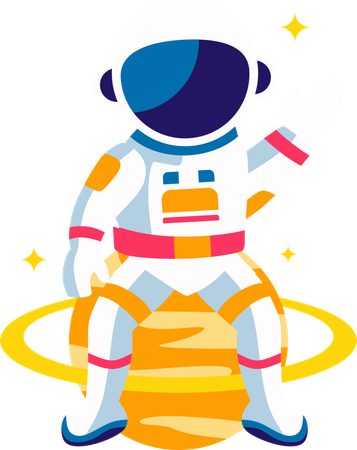 Entrenamiento astronauta  Ilustración