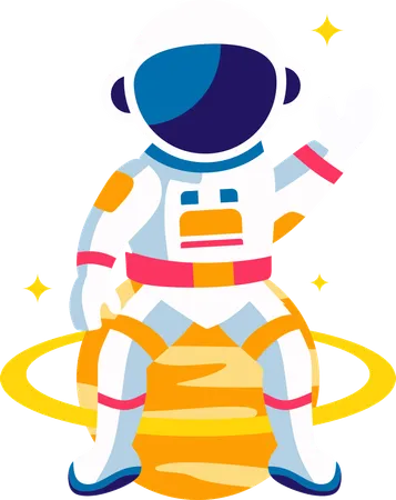 Entrenamiento astronauta  Ilustración