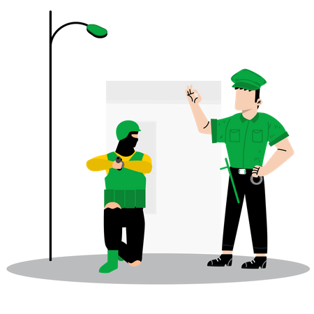 Entrenamiento de seguridad  Ilustración