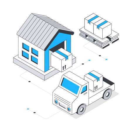 Stock d'entrepôt  Illustration