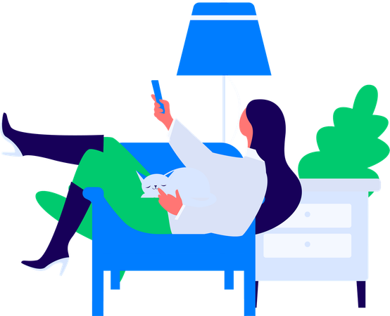 Entrepreneur indépendant prenant des selfies pendant le temps de travail  Illustration