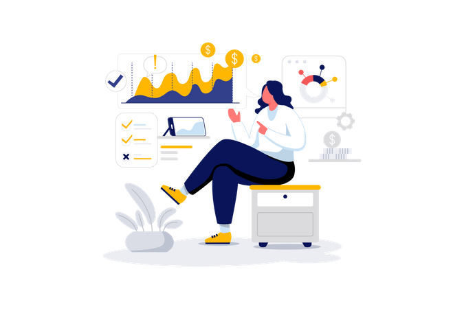 Entrepreneurs Talk About Growths  Illustration