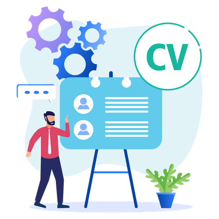 CV d'entreprise  Illustration